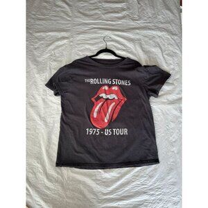 Rolling Stones mens Black T-shirt XXL short sleeve round‎ neck cotton pullover